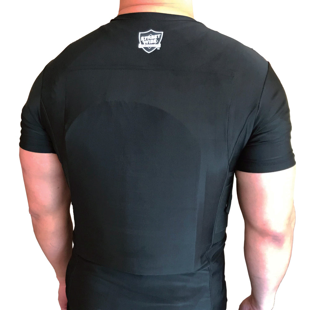 Streetwise Security Safe-T-Shirt (Ballistic Plate Carrier w/Holster) Shirt -Shirt (Ballistic Plate Carrier