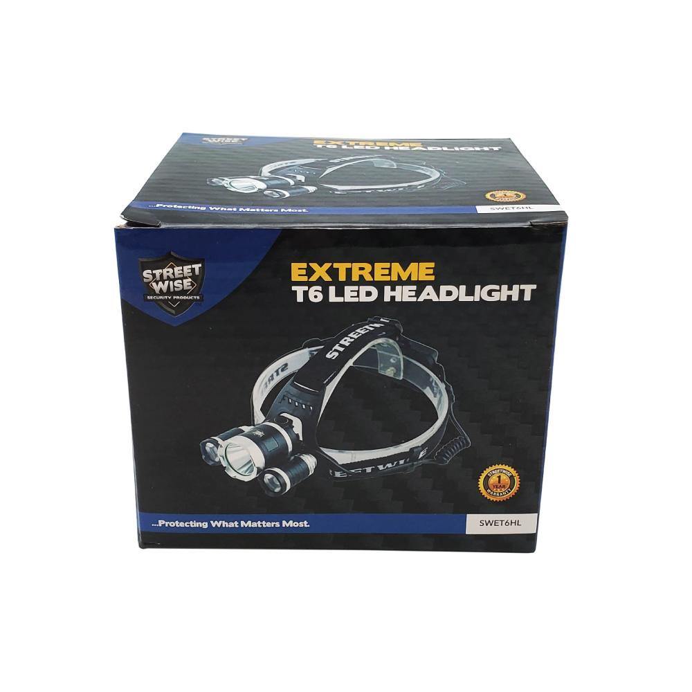 Extreme T6 LED Headlight - Smart Pulse Safety