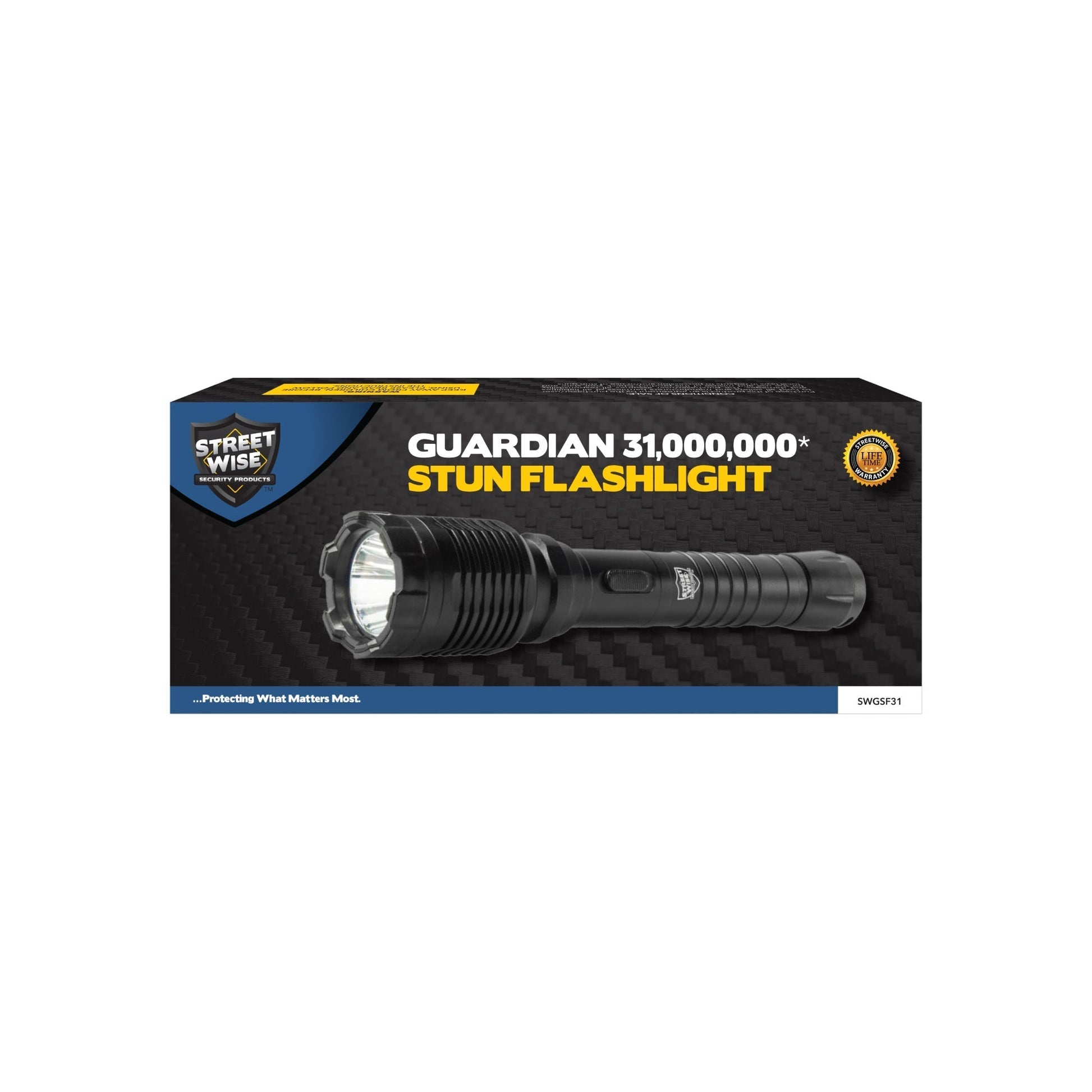 Guardian 31,000,000* Stun Gun Flashlight - Smart Pulse Safety