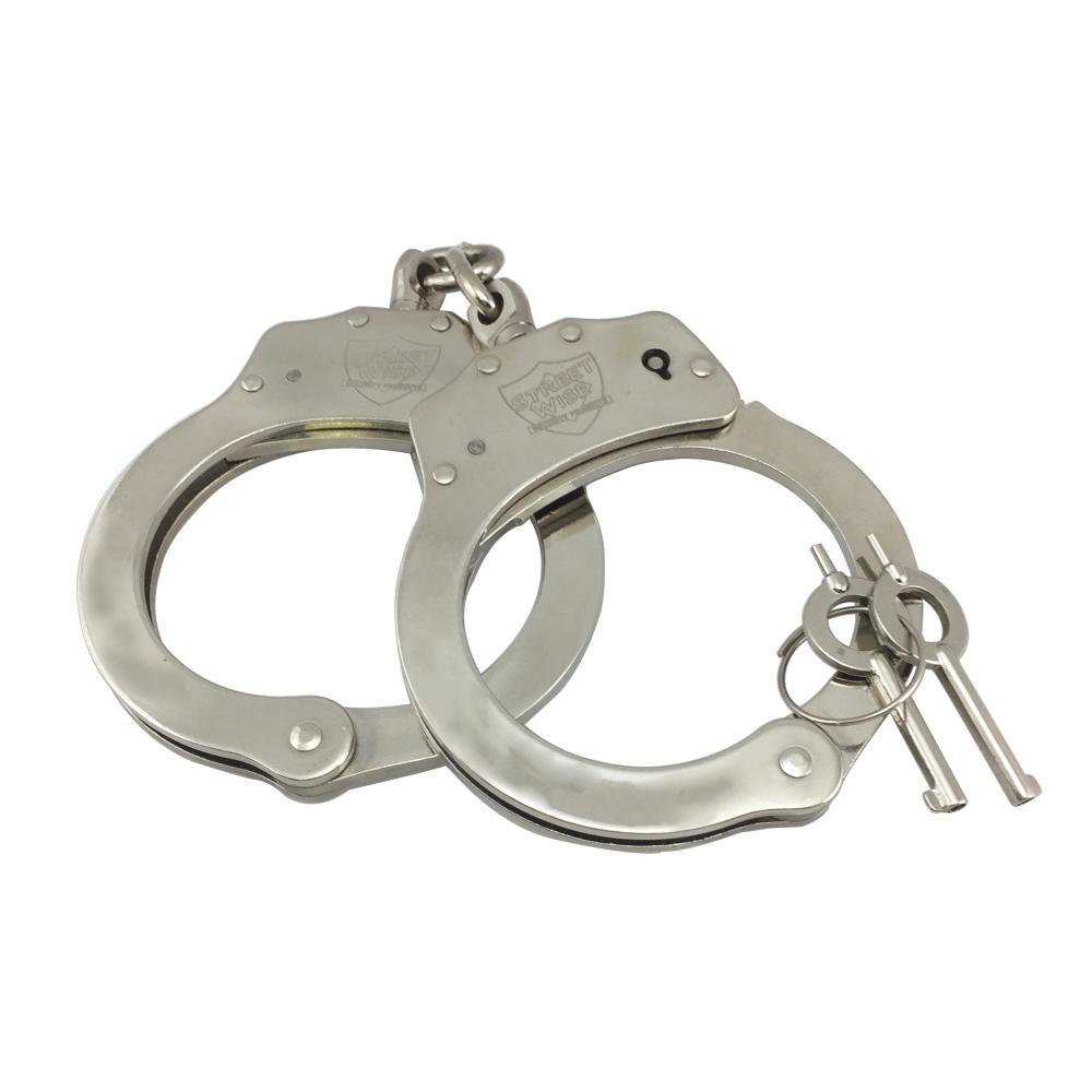 Nickel-plated Steel Handcuffs -  