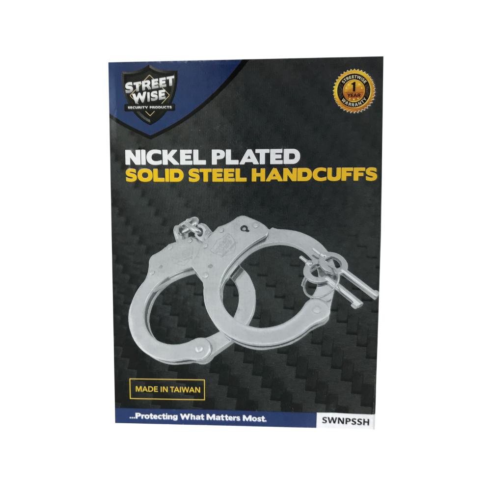 Nickel-plated Steel Handcuffs -  