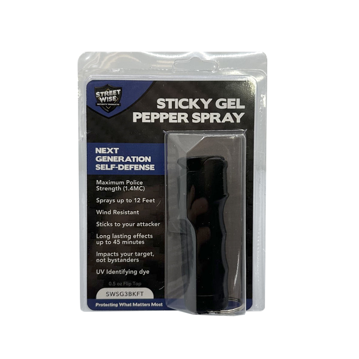 Streetwise Sticky Gel Pepper Spray - Smart Pulse Safety