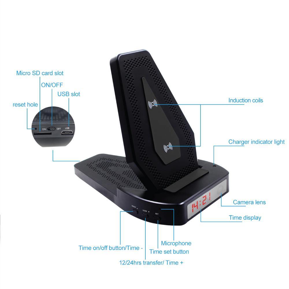 Wireless Phone Charger Wi-Fi DVR - Smart Pulse Safety