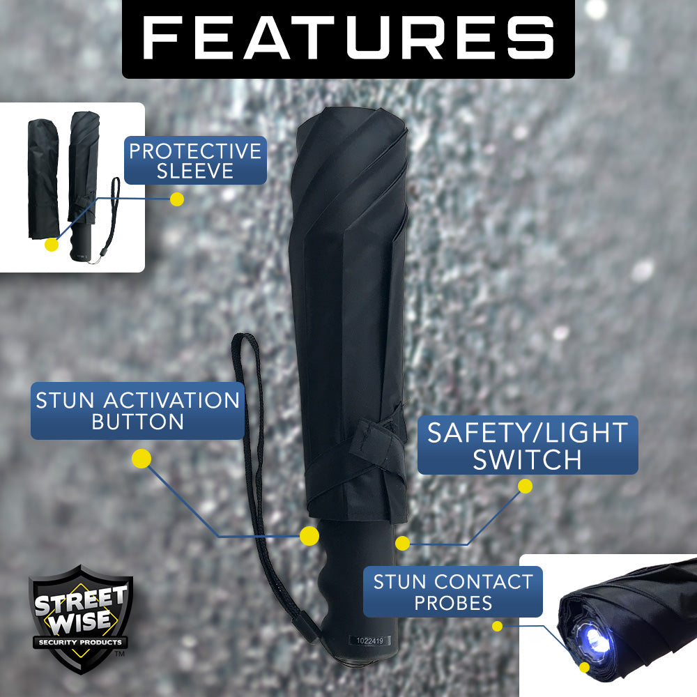 Streetwise Security Stunbrella 32,000,000* Stun Flashlight Stun Flashlight Stunbrella 32,000,000* Stun Flashlight