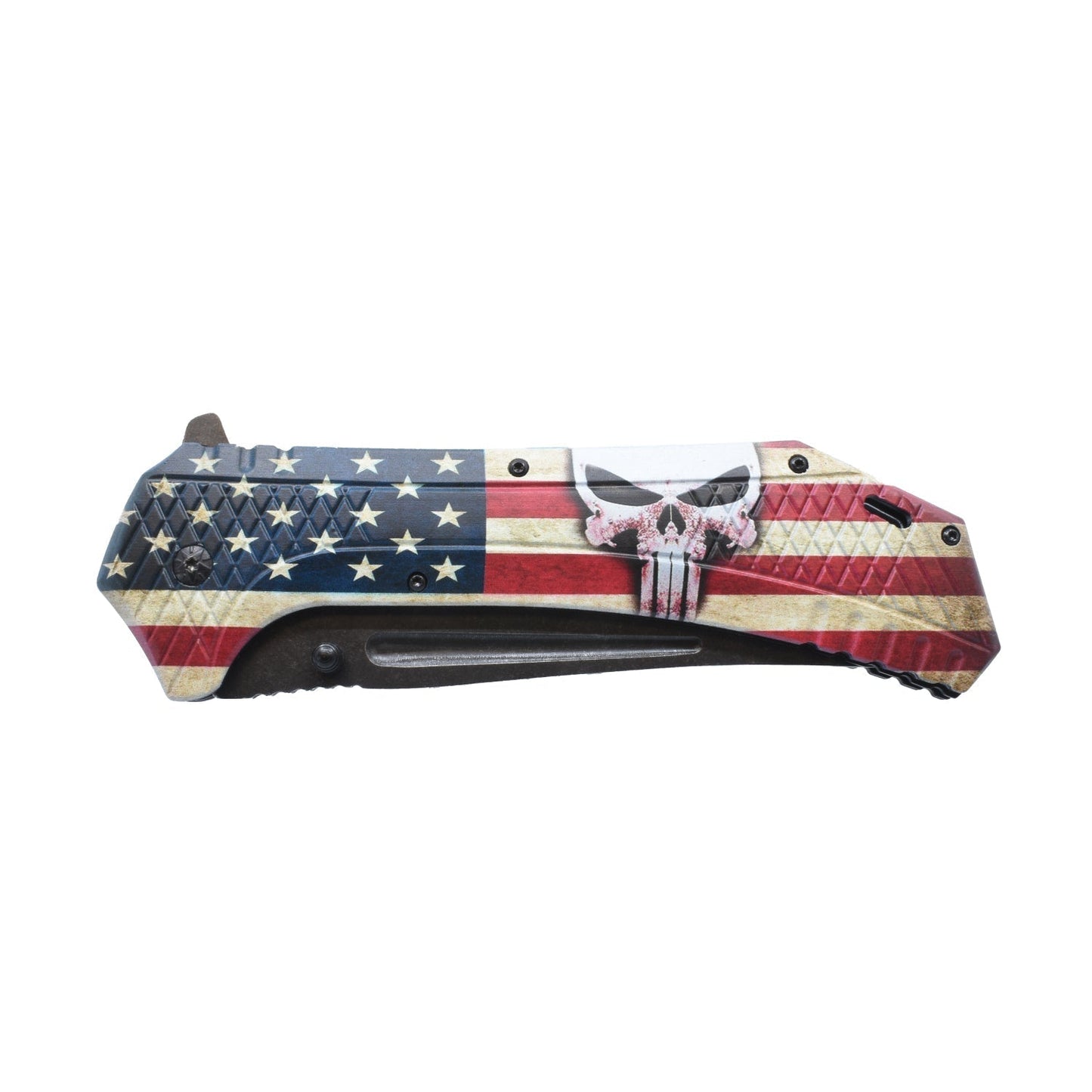 ElitEdge 12.25" American Flag Knife Folding Knife 25" American Flag Knife