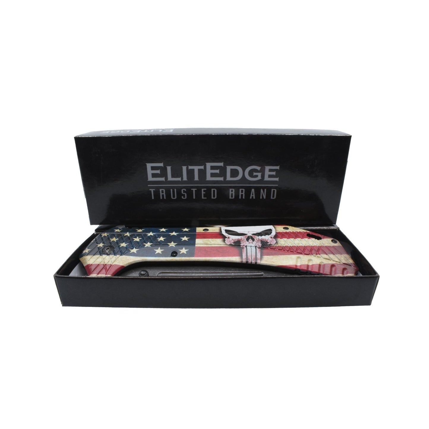 ElitEdge 12.25" American Flag Knife Folding Knife 25" American Flag Knife