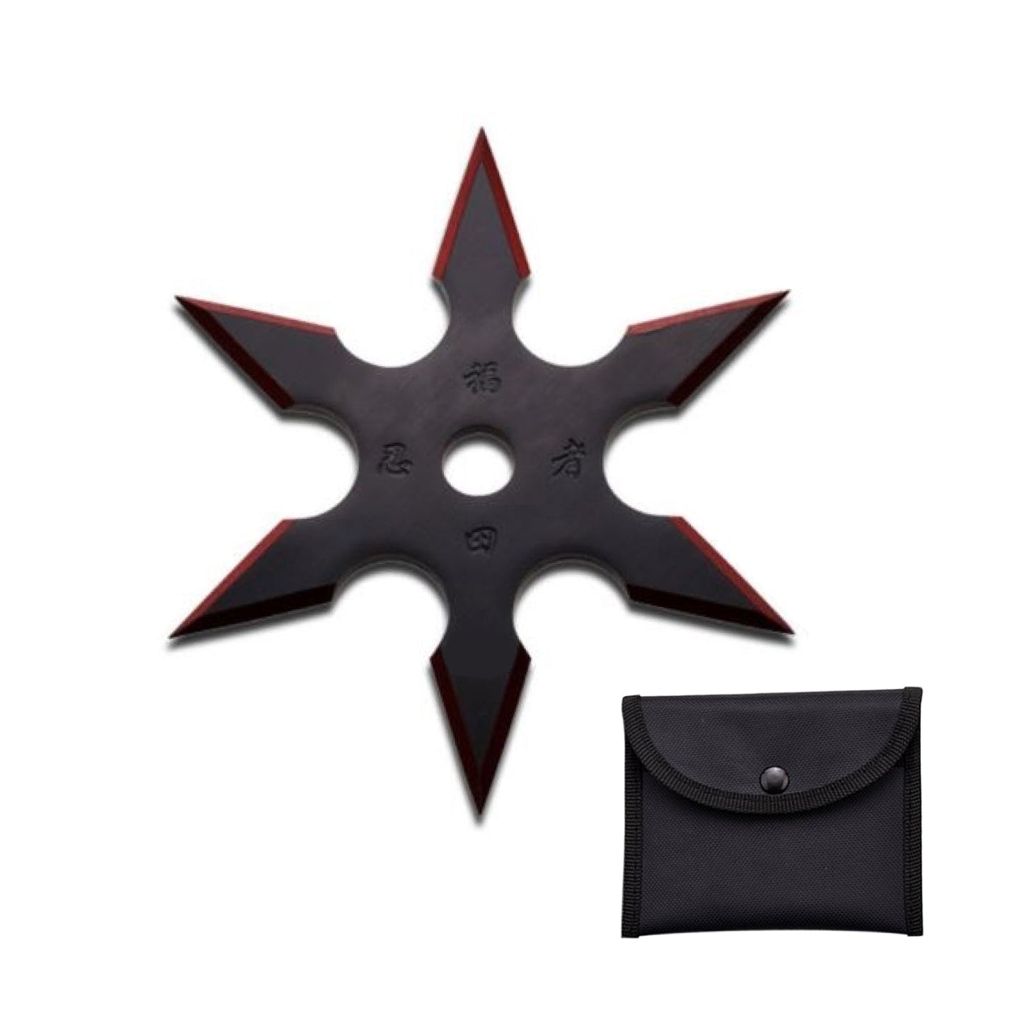 4-INCH 6 Points Throwing Star with Pouch - Smart Pulse Safety