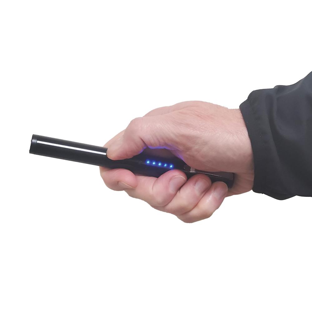 Streetwise disguised stun pen black self-defense product in hand
