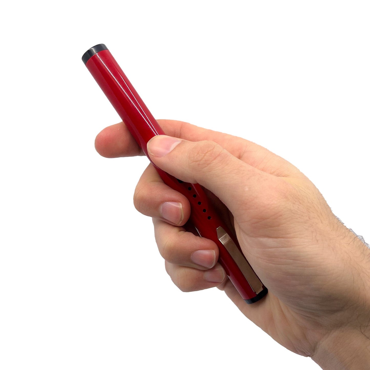 Streetwise disguised stun pen red self-defense product in hand