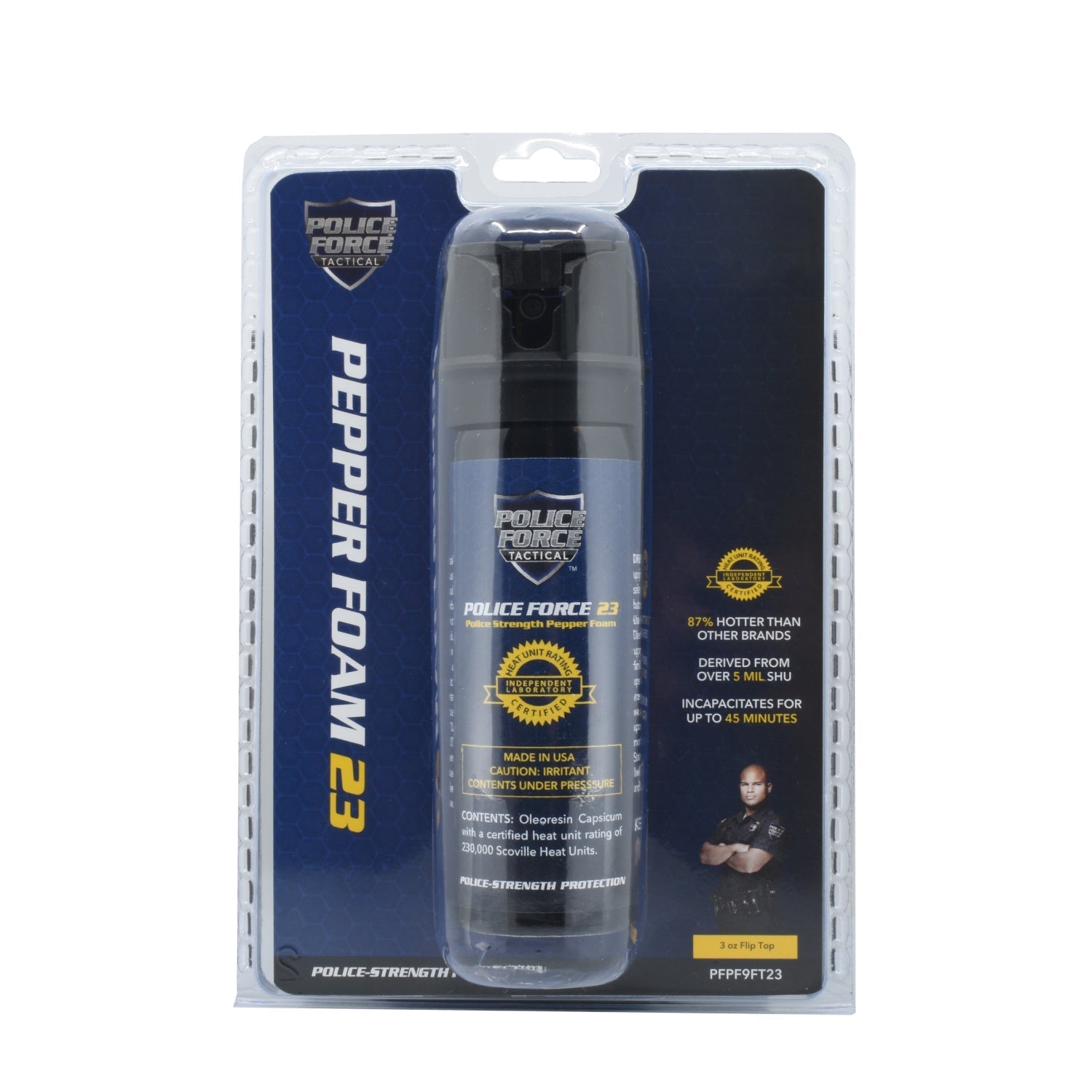 Police Force 23 Pepper Foam 3 oz - Smart Pulse Safety