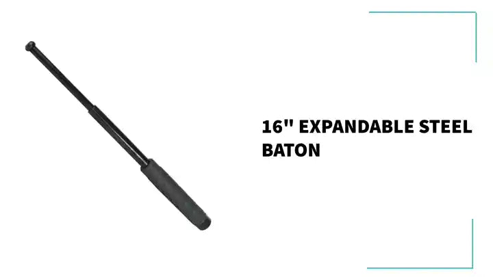16" Expandable Steel Baton by@Outfy