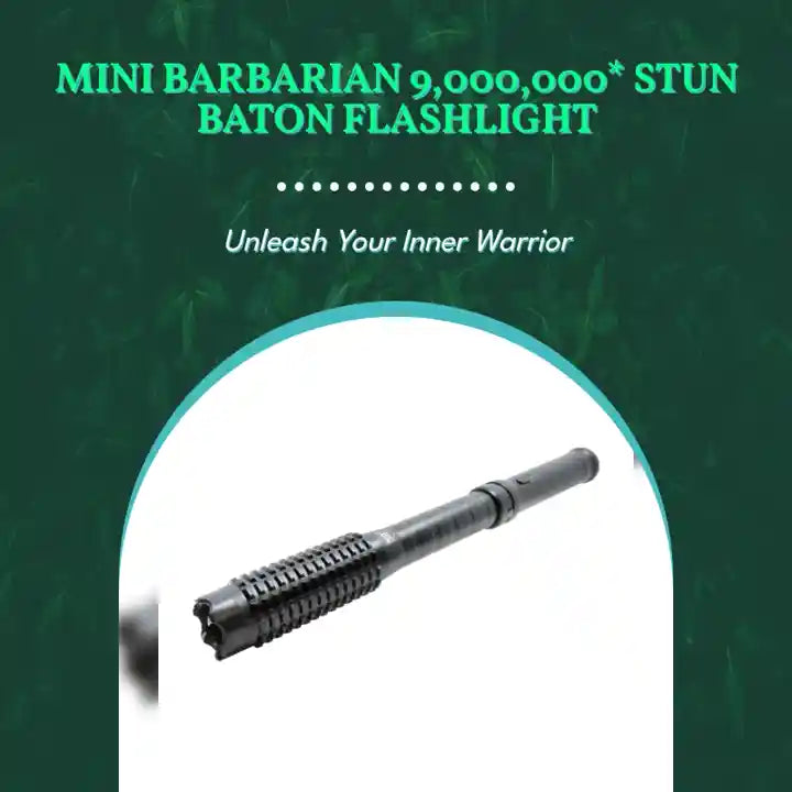 Mini Barbarian 9,000,000* Stun Baton Flashlight by@Outfy
