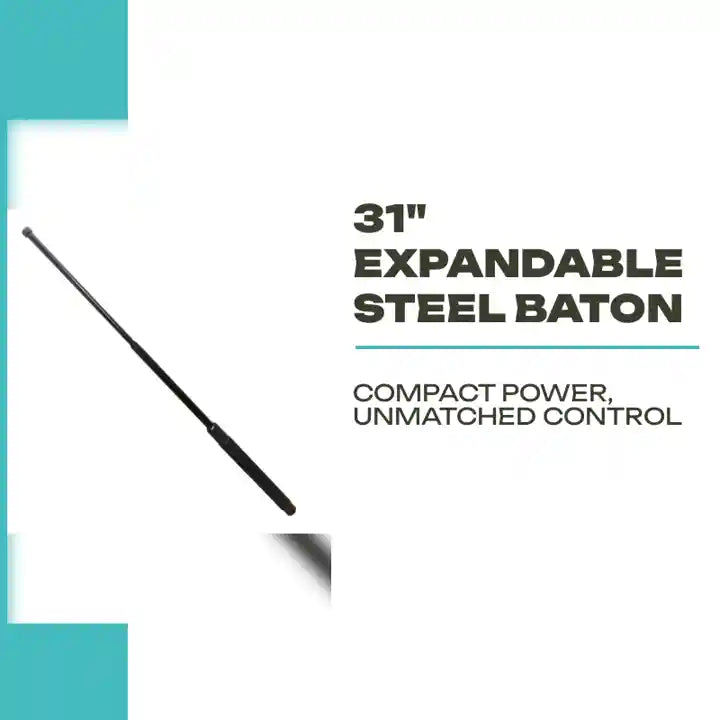 31" Expandable Steel Baton by@Outfy