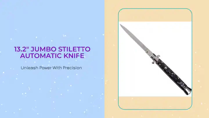 13.2" Jumbo Stiletto Automatic Knife by@Outfy