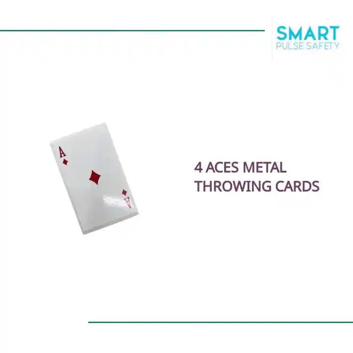 4 Aces Metal Throwing Cards by@Outfy