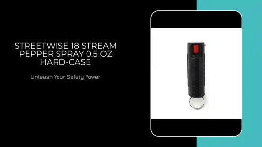 Streetwise 18 Stream Pepper Spray 0.5 oz Hard-case by@Outfy