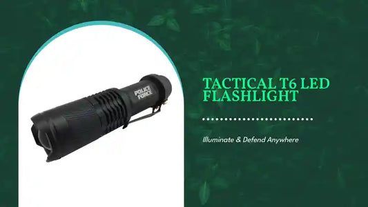 Tactical T6 LED Flashlight by@Outfy