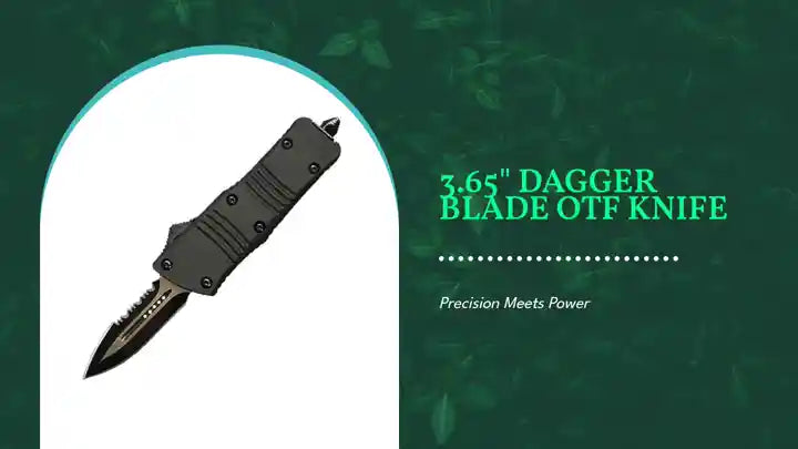 3.65" Dagger Blade OTF Knife by@Outfy