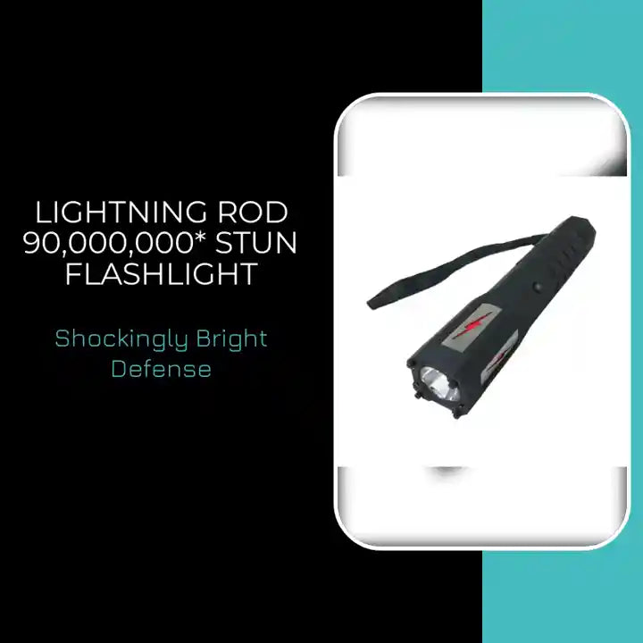 Lightning Rod 90,000,000* Stun Flashlight by@Outfy