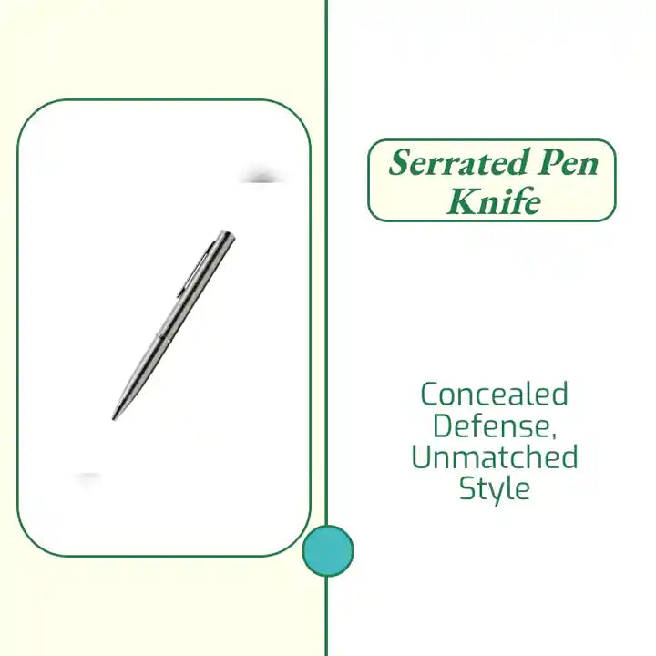 Serrated Pen Knife by@Outfy