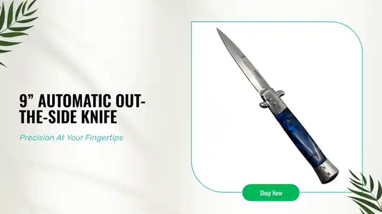 9&rdquo; Automatic Out-The-Side Knife by@Outfy