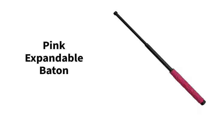 Pink Expandable Baton by@Outfy