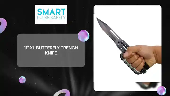 11&rdquo; XL Butterfly Trench Knife by@Outfy
