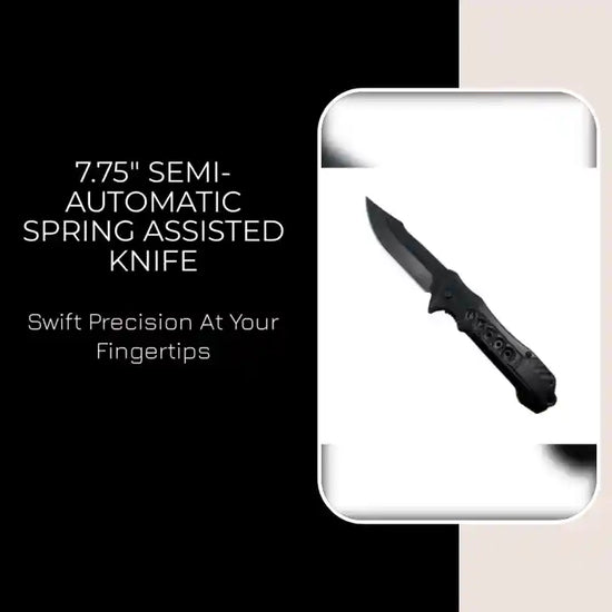 7.75" Semi-Automatic Spring Assisted Knife by@Outfy