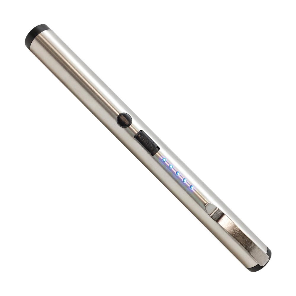 Streetwise disguised silver stun pen with battery charging light indicators and metal clip for  bulk ordering