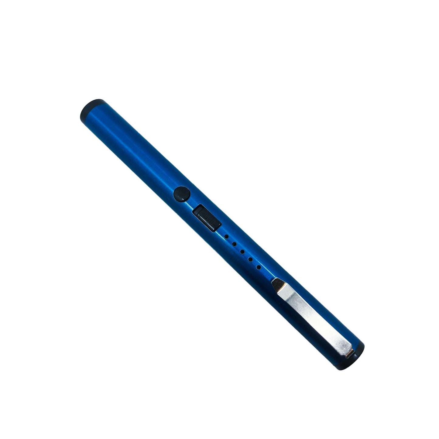 Streetwise disguised blue stun pen with battery charging light indicators and metal clip for  bulk ordering