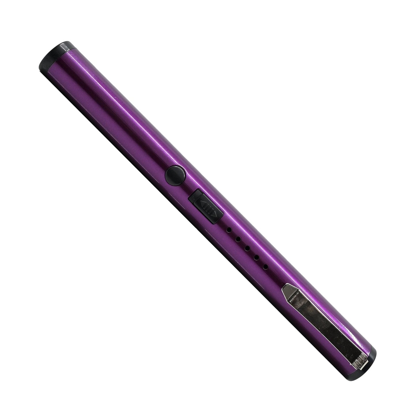 Streetwise disguised purple stun pen with battery charging light indicators and metal clip for  bulk ordering