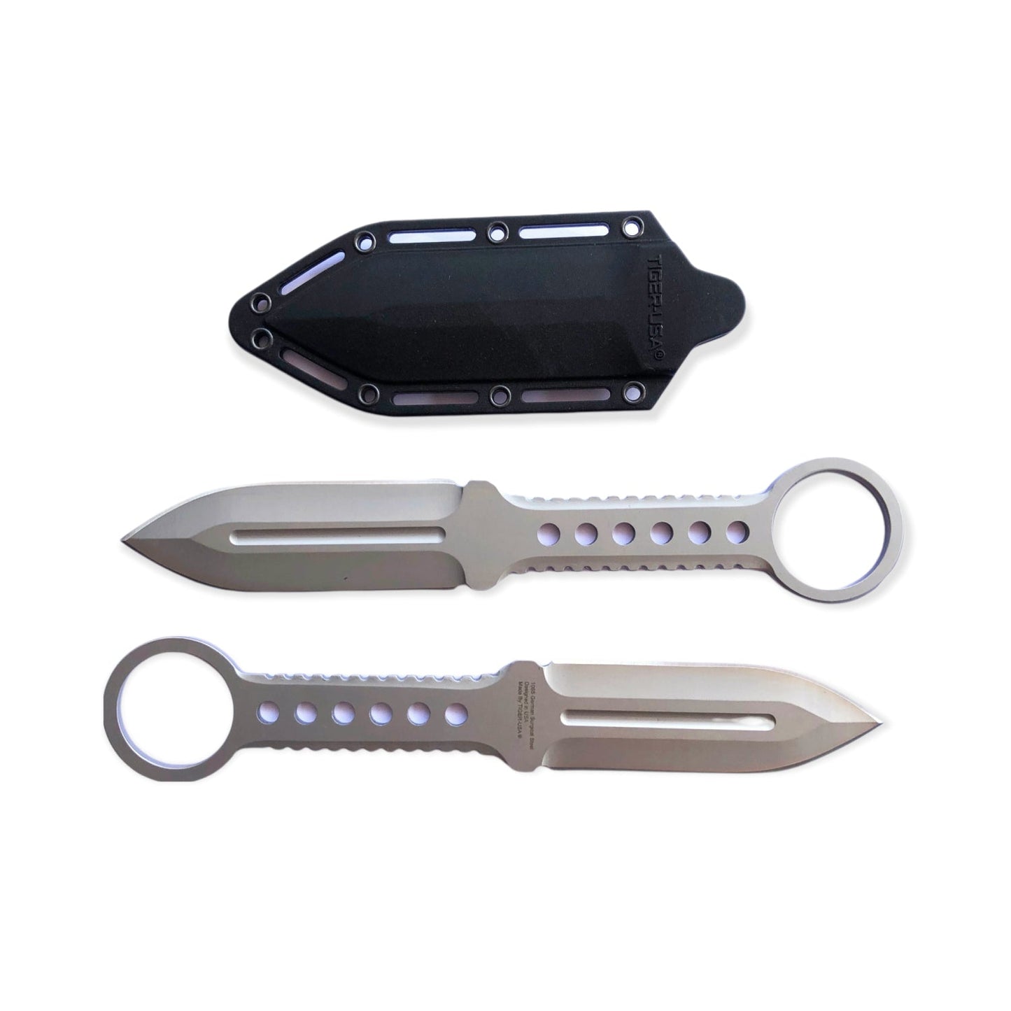 -- Double Edge Boot  Knife w/ Clip  Knife Double Edge Boot  Knife