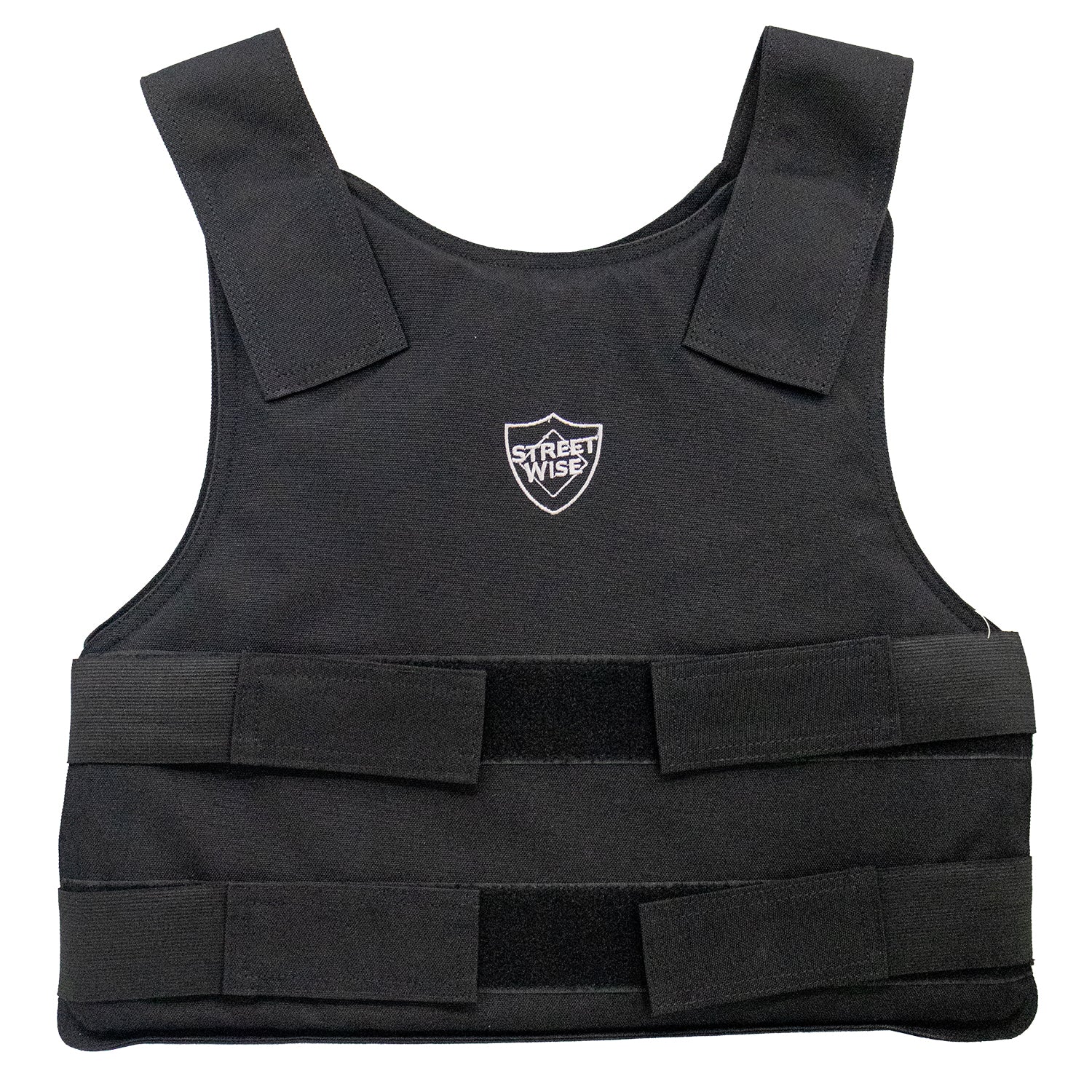 Streetwise Level IIIA Ballistic Vest in black with adjustable straps for concealed carry and full torso protection