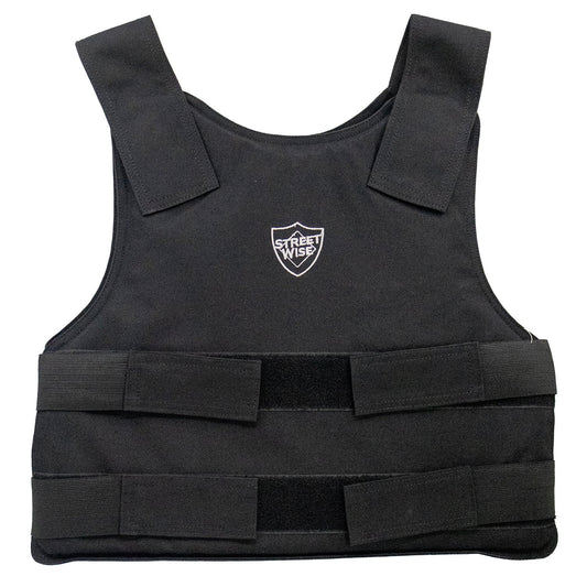 Streetwise Level IIIA Ballistic Vest in black with adjustable straps for concealed carry and full torso protection