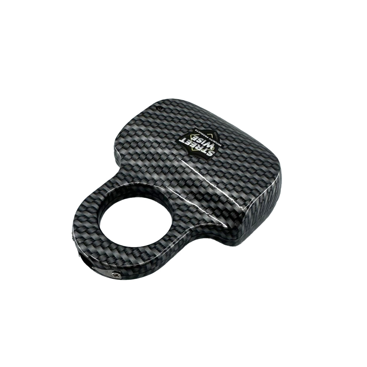 Streetwise finger ring stun gun electric knuckle carbon fiber pattern compact rechargeable self defense product for rs and pers