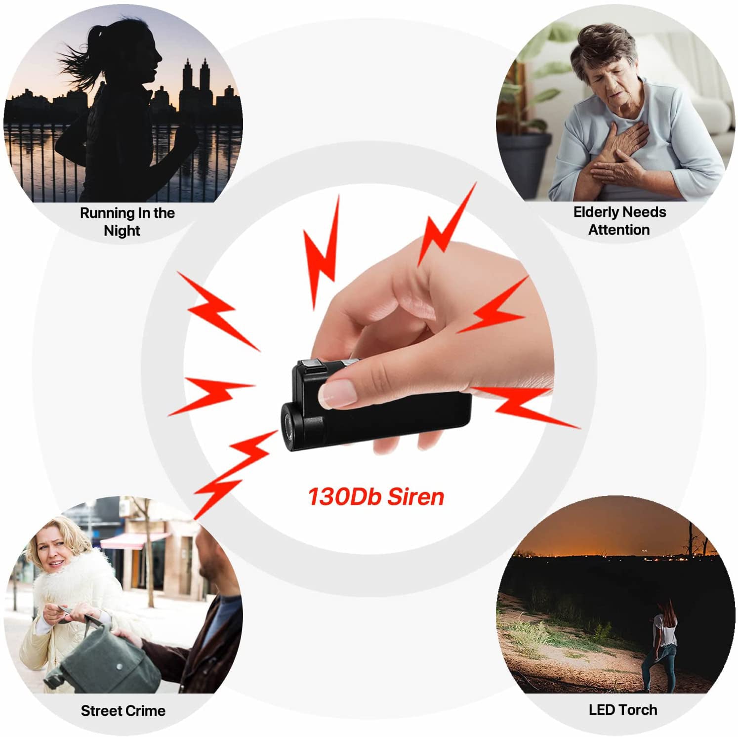 Knight Light Alarm & Flashlight - Smart Pulse Safety